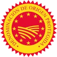 Logotipo oficial Denominación de Origen Protegida (DOP) que certifica la calidad y origen del queso azul Picón Tresviso de Cantabria.